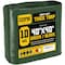 Core Tarps Heavy Duty Tarp, 40 ft L x 0.5 mm H x 40 ft W, 10 Mil, Green/Black, Polyethylene CT-603-40X40 - alternate 1